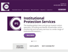 Tablet Screenshot of institutionalprotection.com